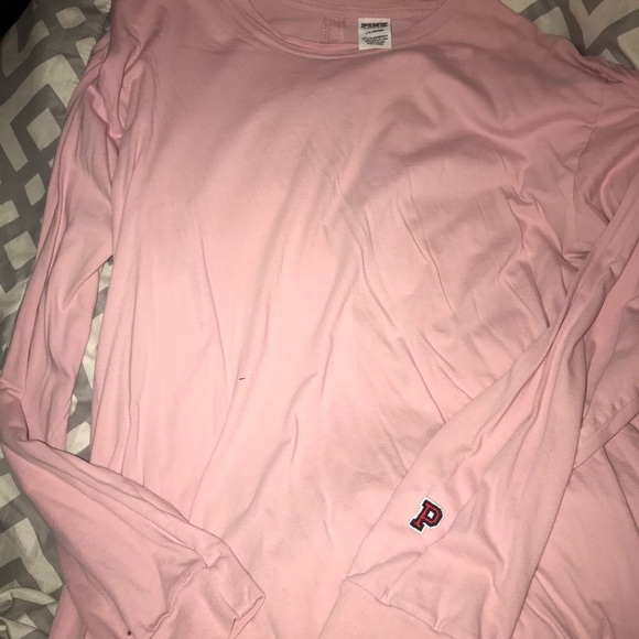 PINK Victoria's Secret Tops - Victoria’s Secret PINK a open back campus tee sz L